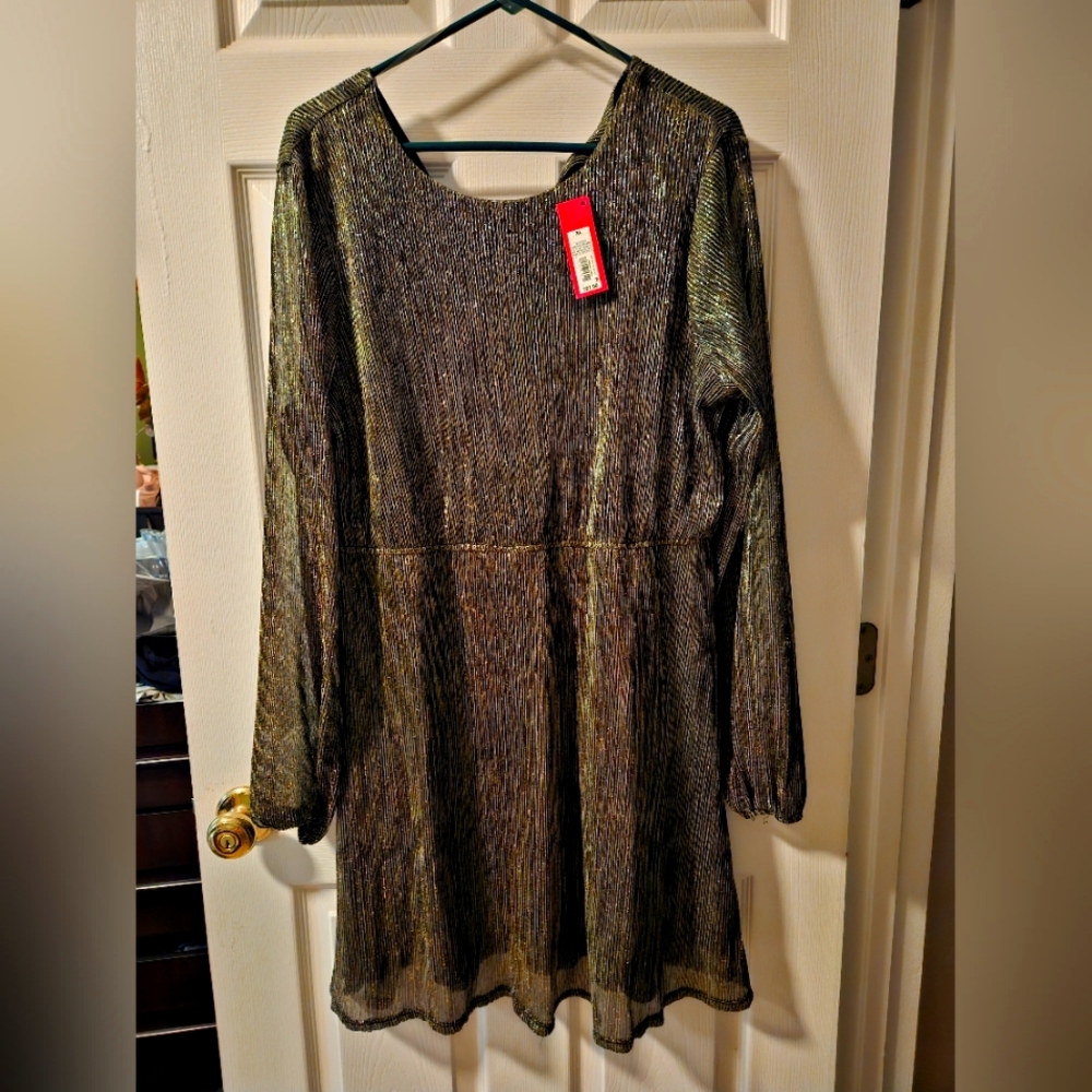 Gold sparkly dress